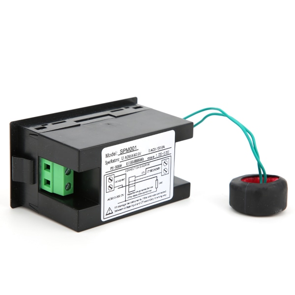 Digital AC-måler LED-display Multifunktionel Voltmeter Strømmåling Energiovervågning AC220V