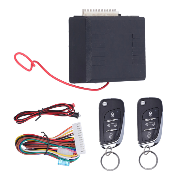 Universaalinen kaukosäätimen turvallisuuden oven lukituspaketti Auto avaimeton sisäänkäyntijärjestelmä LED-ilmaisimella