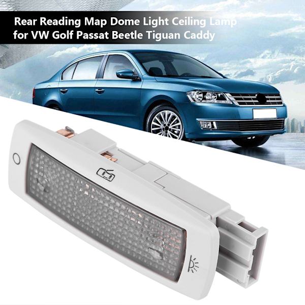 Takalukuvalon karttakupukatto lamppu hopea Golf Passat Beetle Tiguan 3B0947291B