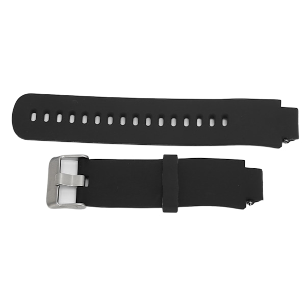 Smartwatch Remsætning Rem Silikon Ur Håndledsrem Enkelt Farve til Amazfit Verge 3 Sort
