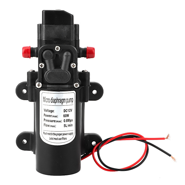 12V 60W högtrycksbiltvättvattenpump