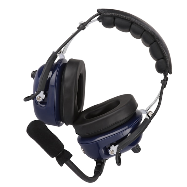 Aviation Pilot Headset - Dobbelt stik, støjreduktion, 3,5 mm