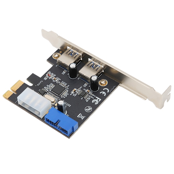 PCIE-USB3.0-laajennuskortti 2 porttia Nopea ja vakaa tiedonsiirto 20-nastainen liitin Usb Pcie-kortti
