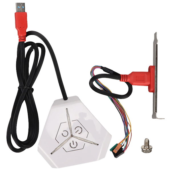 Ekstern Strømbryder Vandtæt Aerodynamisk Bue Design Dobbelt USB Transmissionsport Desktop Mobil Switch