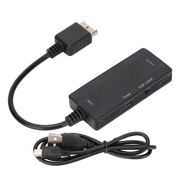 PS2 till HDMI-omvandlare - Plug and Play-spelkonsoladapter för HDTV