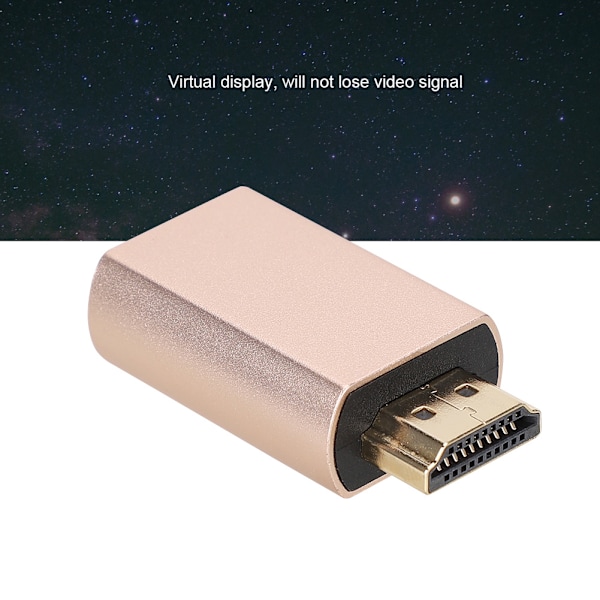 HDMI virtuell skärmadapter - omvandlare hane till hona för 1920*1080/60Hz LCD-skärmar/TV-apparater