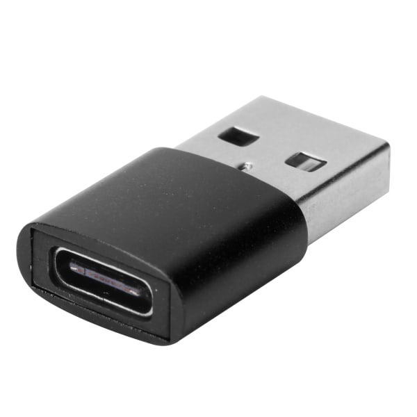 TypeC Adapter Converter Hona till USB Hane Snabbladdning datorförlängningstillbehör (svart)