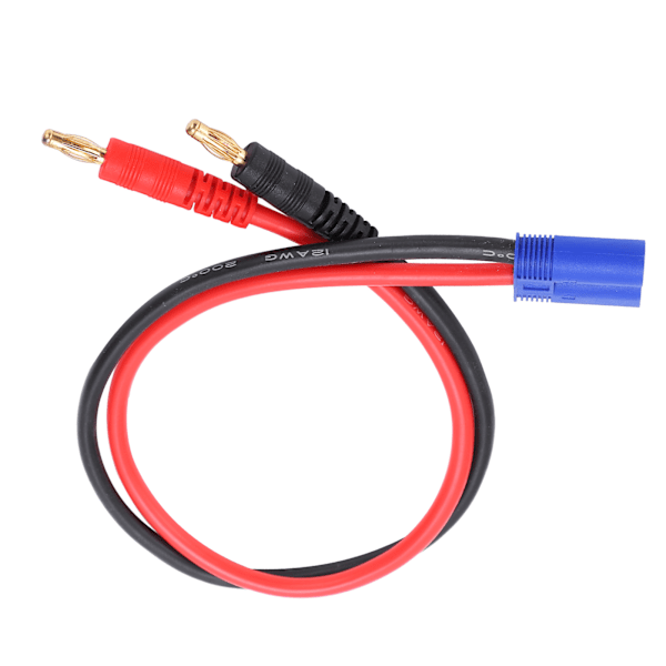 4,0 mm Bananestik til EC5 Stik 12AWG Silikonledning 36,3 cm til B6 Lipo Batterilader