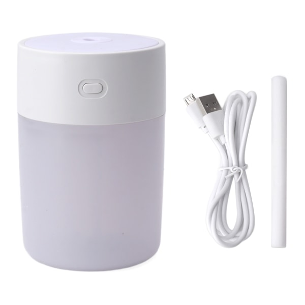280ml Mist Humidifier 7 Colors LED Light USB Powered Desktop Humidifier for Office Car Home White