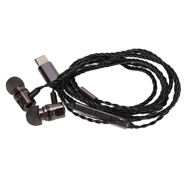 Monitorikuulokkeet HiFi Stereo Type C Langalliset DAC-kuulokkeet mikrofonilla muusikoille ja audiofiileille