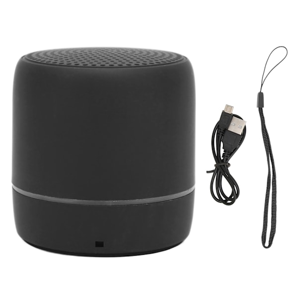 Bluetooth 5.0 Minihögtalare Klar Stereo Rik Bas Bärbar Trådlös Högtalare för Utomhus Svart