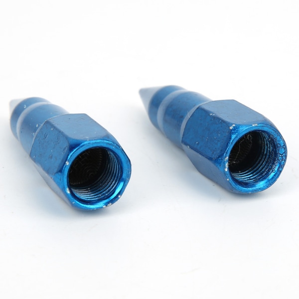 2 stk smørenippel i stål med nålespiss, tilbehør til smørepistol (blå)