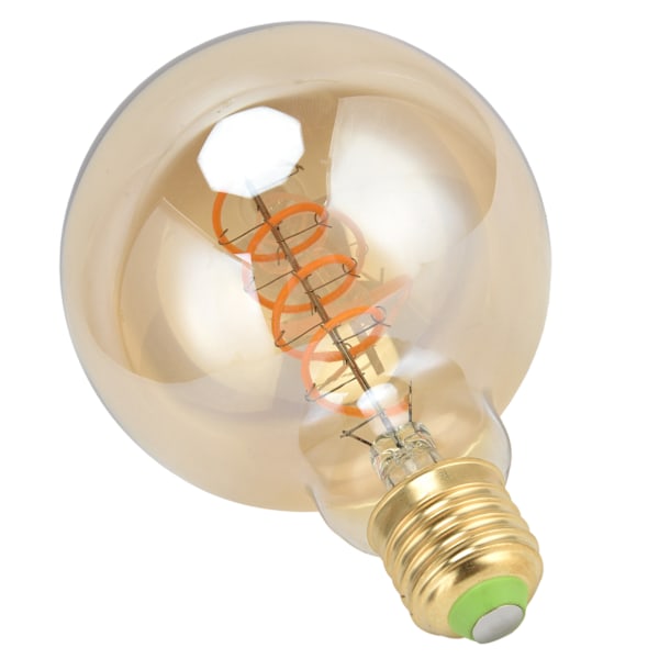Himmennettävä joustava LED-hehkulamppu, yksi spiraali, retro E27, 4 W, lämmin valkoinen, 110 V, kulta