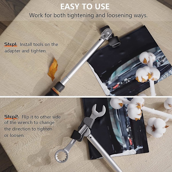 Universal Nøkkelforlengeradapter - 1/2 tommers Drivkonverteringsverktøy