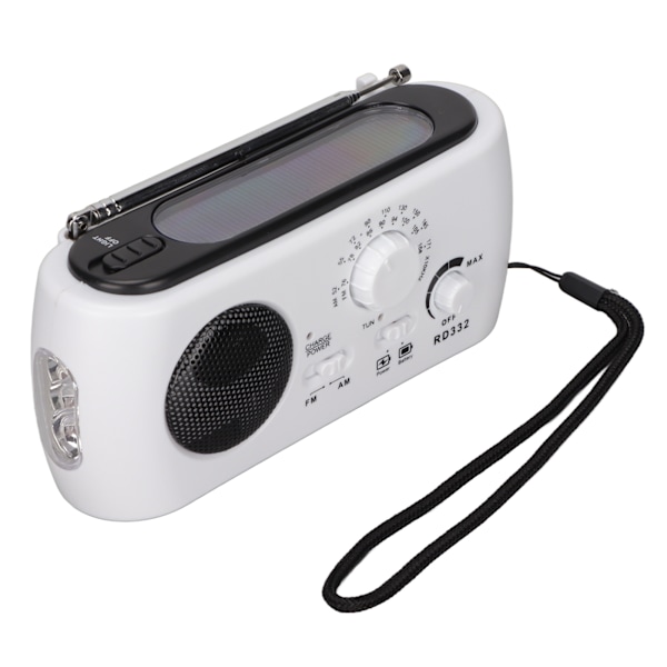 RD322 Käsikammenvääntöradio AM FM Monitoiminen Hätäradio Sähkökatkoihin Valaistus Ulkoiluun Retkeilyyn