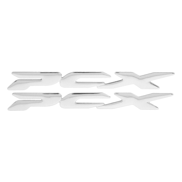 Par motorsykkelklistremerke 3D fleksibel plastside av logodekaldel for Honda Pcx 150 125 2017-2019Sølv