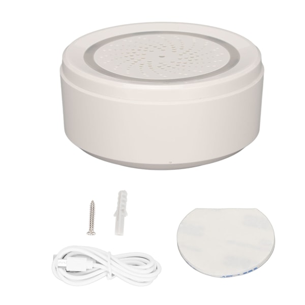 90dB Trådløs Lyd Lys Sirene 2.4GHZ WIFI Smart Home Sikkerhed Tyverialarm Intelligent Kontrol til TUYA