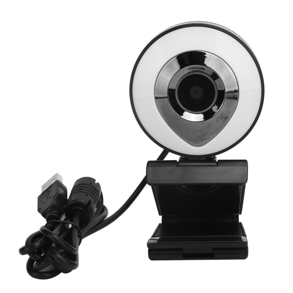 USB-webkamera Autofokus 2K Webcam med Dual Flash ved 30/25FPS til XP2/Vista/WIN7/8/10/OS X