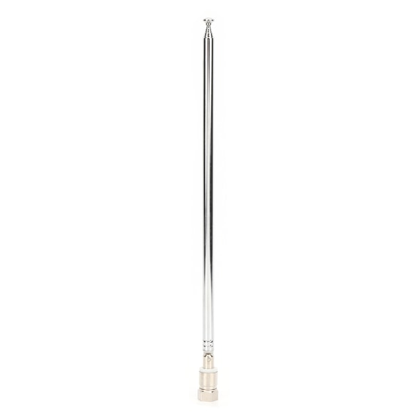 98,5 cm 7-osainen teleskooppinen antenni F-liittimellä, yleismallinen FM-radiolle, DAB- ja AV-vastaanottimelle