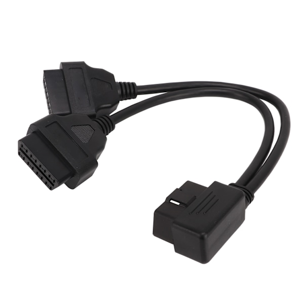 OBD2 Splitter 1 til 2 Y-splitter Forlengelseskabel 16-pin Bildiagnostisk Forlengerkabel Adapter Passer for 12V 24V Obdii-port
