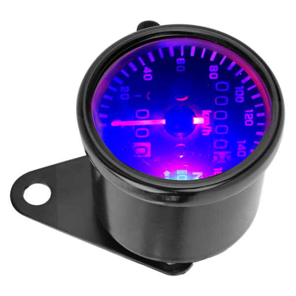 Motorcykel Instrument Digitalt Display Omdrejningstæller Speedometer Kilometertæller Sort