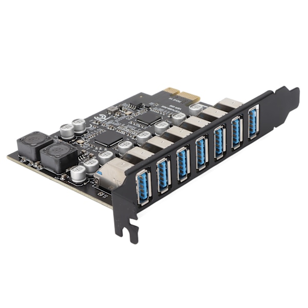 Höghastighets 7-portars USB 3.2 Gen1 PCIe-expansionskort