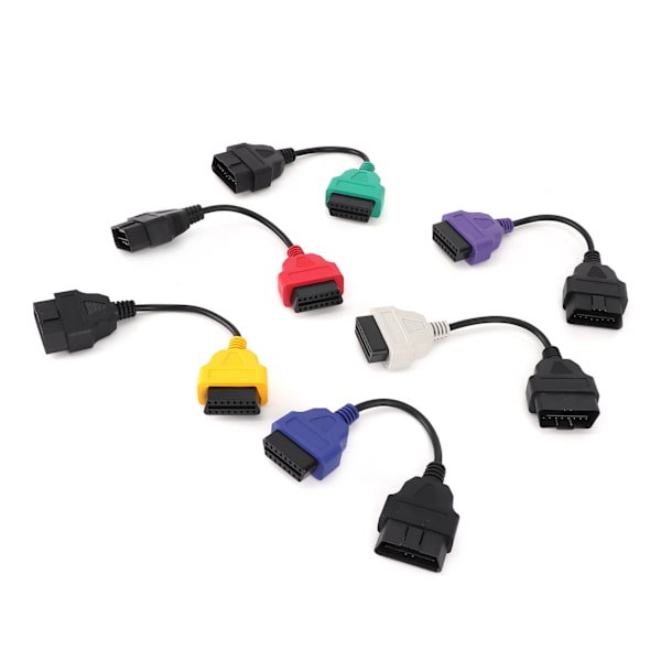 Auto OBD2 Connector Diagnostic Adapter Kabel - 6 färger, DC 12V - Passar Chrysler