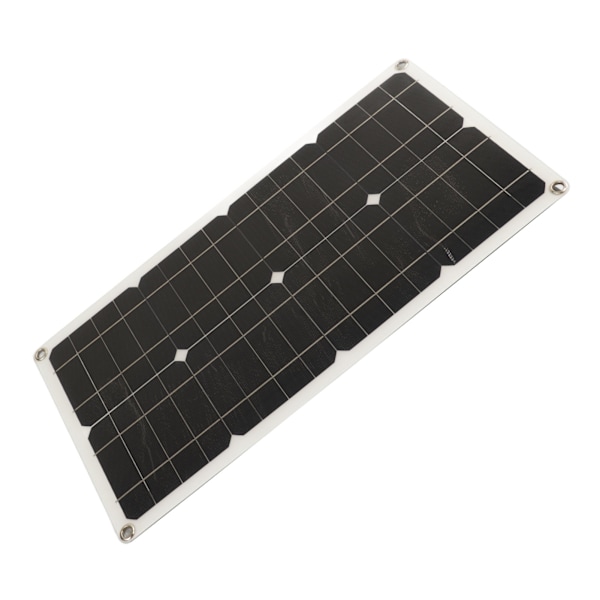 25W Solpanel IP65 Vattentät 12V 24V Adaptiv Hög Effekt Överladdningsskydd för Husbil Bil Båt Trailer 10A Styrenhet