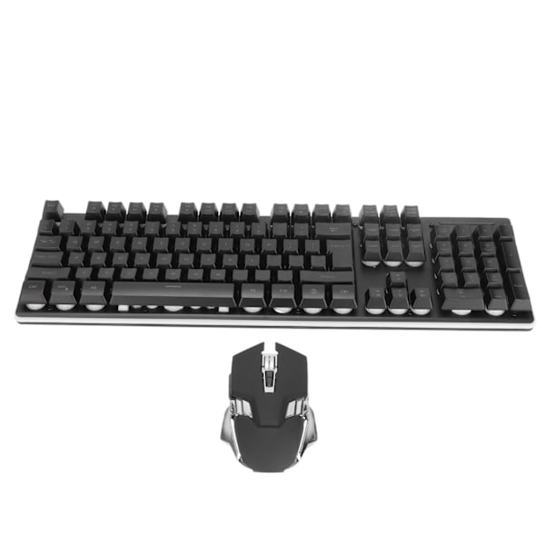 RGB Tangentbord Mus Combo LED Bakgrundsbelyst Uppladdningsbart 2000mAh Batteri 7D 3200DPI Möss Trådlöst Tangentbord Mus Set för PC Gamer
