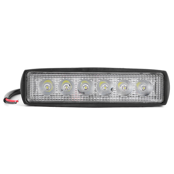 6LED 18W Super Lys Stærk Bil Kørearbejde Spot Lampe Flood Beam Lys til SUV Motorcykel Båd