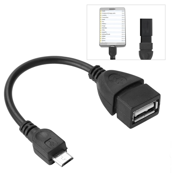 Micro USB till USB Hon OTG Adapterkabel för Mini Android-mobiltelefon