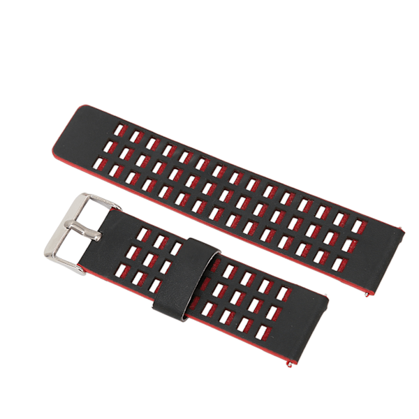 Läderarmband Kompatibelt med Realme Watch 2 Ersättning 22mm Armbandsarmband Armband Svart Röd