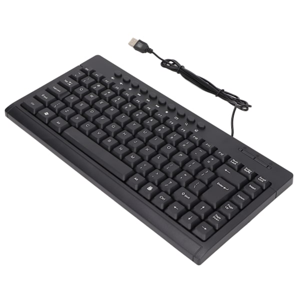 Mini Tangentbord Hemmakontor Skrivbordsdator Laptop 95 Tangenter Svart Mini Trådbundet USB Enkelt Litet TangentbordEngelska