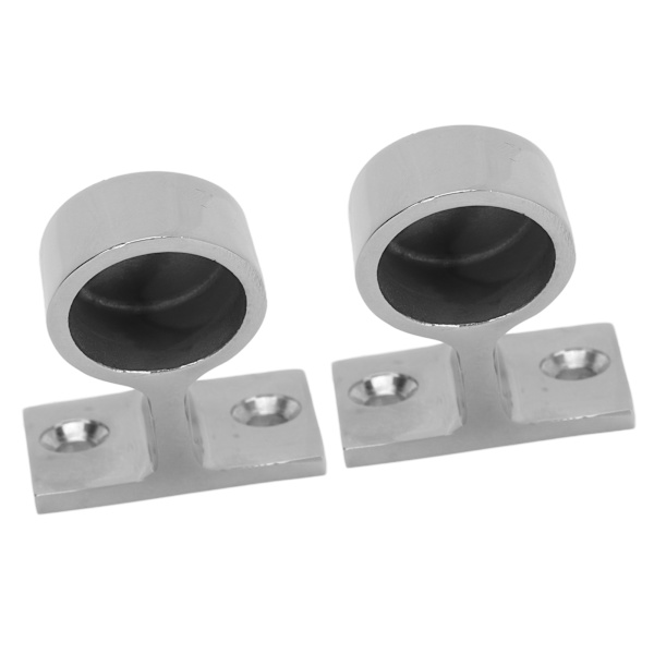 2 STK. Stanchion Håndrælingsbeslag 316 Rustfrit Stål Spejlpolering Rustfri til Båd Yacht Marine 22mm/7/8in