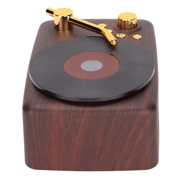 Bluetooth-kaiutin Stereo USB-lataus Retro-levysoittimen muotoilu Mini langaton kaiutin autoon, kannettavaan tietokoneeseen ja matkapuhelimeen
