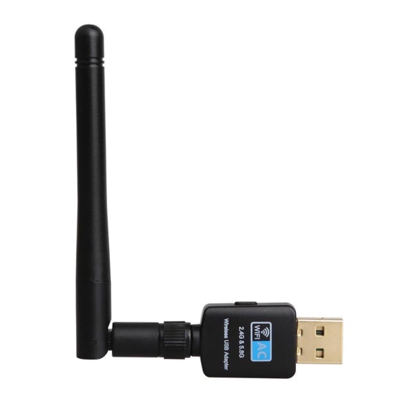 Dual Band Wireless Network Card 360° roterbart Mini USB WiFi Stick
