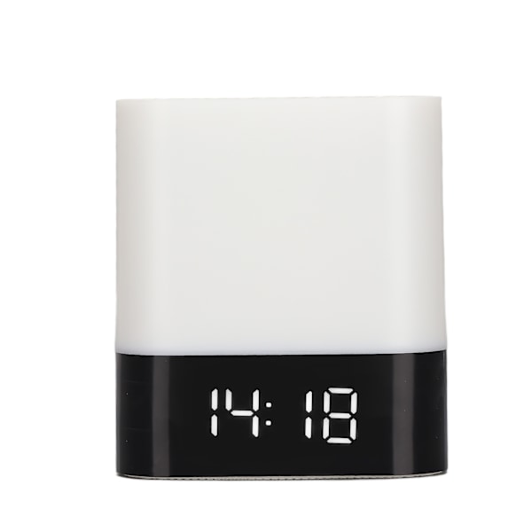 Nattlampa Bluetooth-högtalare Touch Control LED Väckarklocka Bluetooth-högtalare för fritid Vardagsrum Sovrum Läsning