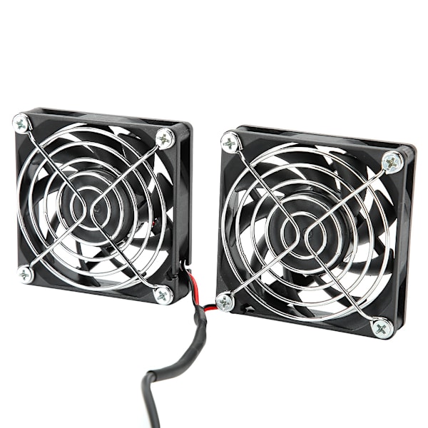 Dobbel kjøleventilator for ASUS RT-AC68U AC86U EX6200 Tengda AC15 - 5V USB-strøm, effektiv varmeavledning