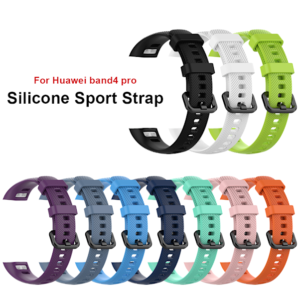 Silikonarmbåndsbytte for Huawei Band 3 Pro og Band 4 Pro