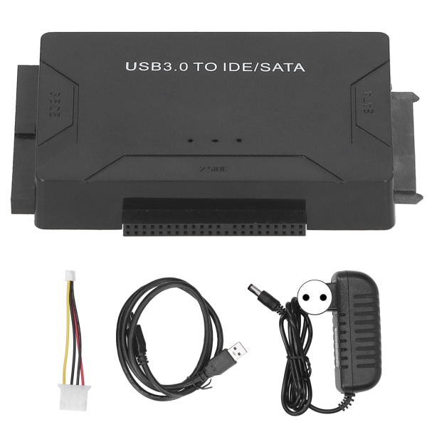 USB 3.0 til IDE SATA Converter ekstern harddisk adaptersæt 2,5"/3,5" kabel 100-240VEU stik