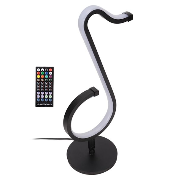 Musiknot Lampa Intelligent Kontroll 180 Graders Rotation RGB Coola Skrivbordslampor för Vardagsrum Sovrum Sängbord