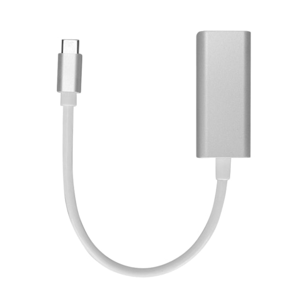 USB C til RJ45 Ethernet Adapter Hurtig Forbindelse Driverfri Sølv Type C til RJ45 Gigabit Ethernet Port til Hjemmekontor