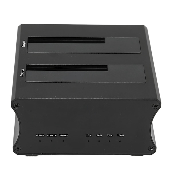 USB3.0 Ekstern Harddisk Dockingstasjon Kopiering Offline Kloningsfunksjon Dobbel Bay HDD Dockingstasjon 100V til 240V EU Plugg
