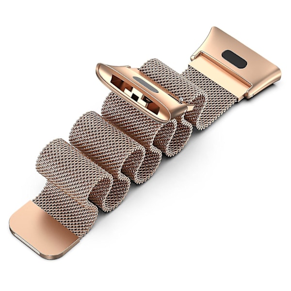 Xiaomi Redmi Watch 3 / Mi Watch Lite 3 Milanese Metal Mesh Reserveband - Svart Roségull