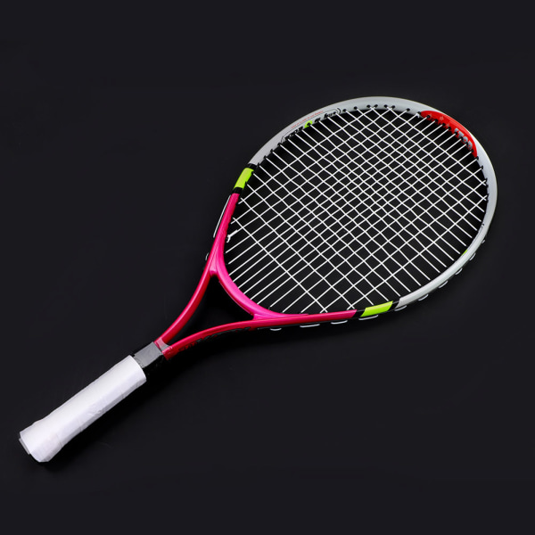 Slitstarkt enkel tennisracketracket för barnträning (rosröd)