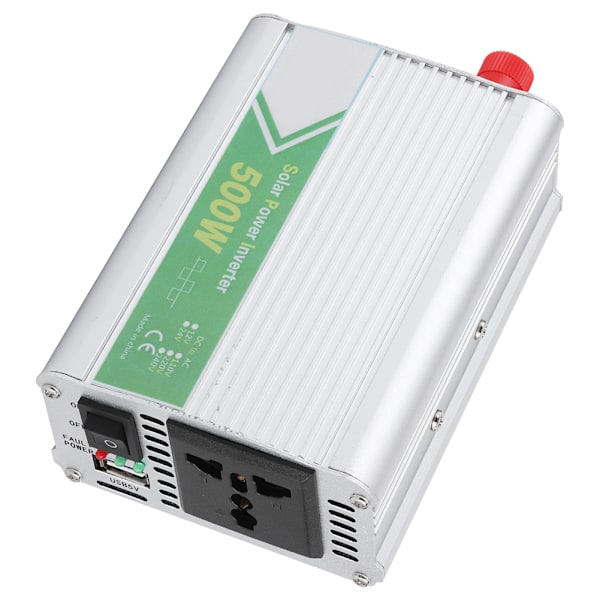 Älykäs auton invertteri - Muuntaa DC12V:n AC220V:ksi, 500W teho LED-näytöllä ja monisuojauksella