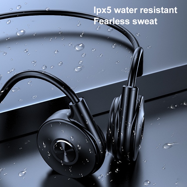 Trådløse Knogleledningshøretelefoner Åbne Øre Bluetooth Stereo Sports Headset til Træning Løbetur Cykling Vandreture