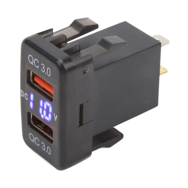Kaksois-USB-porttilaturi QC3.0 Pikalataus Virtalähde FJ Cruiser Fortuner Hilux Tacoma 1.57x0.87 tuumaa