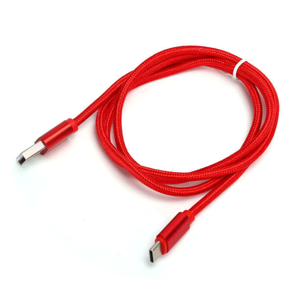 1M Heavy Duty flettet USB-lader Ladekabel Data Sync Ladekabel Ledning RedType-C