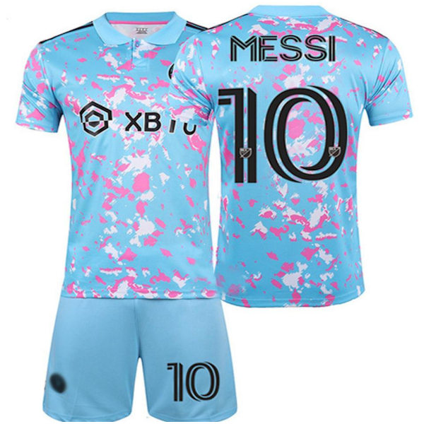 24-25 Inter Milan Miami Fotbollsklubb Tränings T-shirt Nr 10 Messi Tröja Barn Vuxen Fotbollsset med Strumpor Träning 2XL